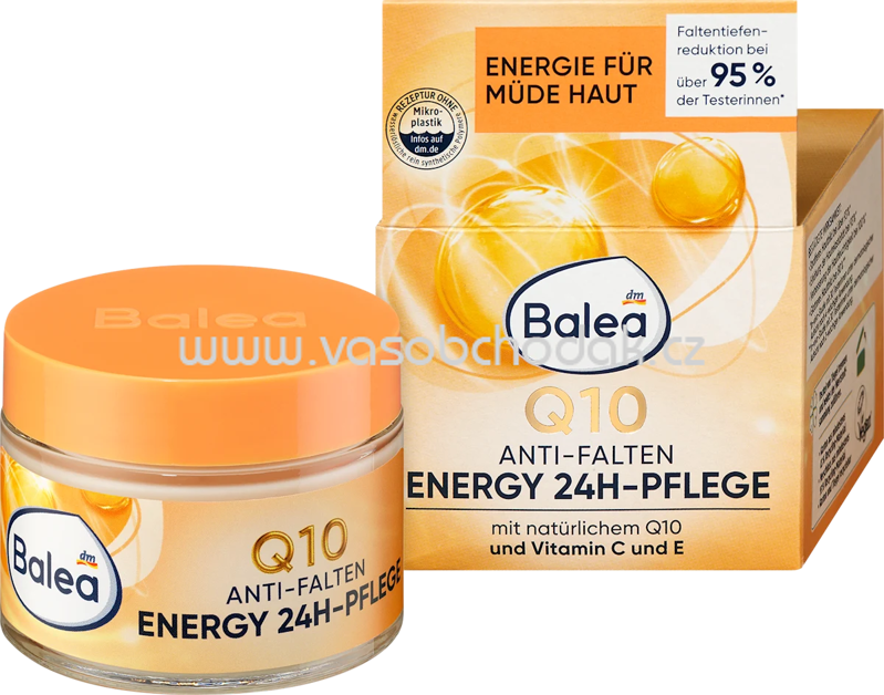 Balea Gesichtscreme Q10 Anti-Falten Energy 24H-Pflege, 50 ml