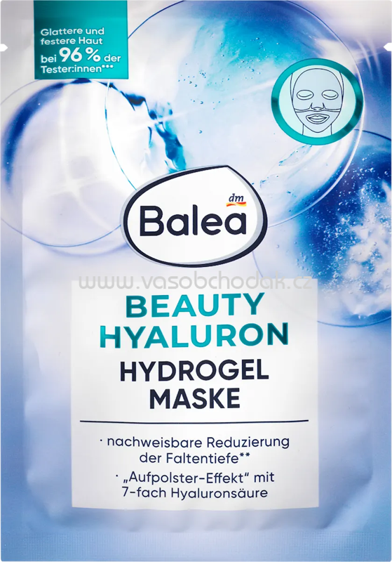Balea Gesichtsmaske Hydrogel Beauty Hyaluron, 1 St Balea Gesichtsmaske Hydrogel Beauty Hyaluron, 1 St