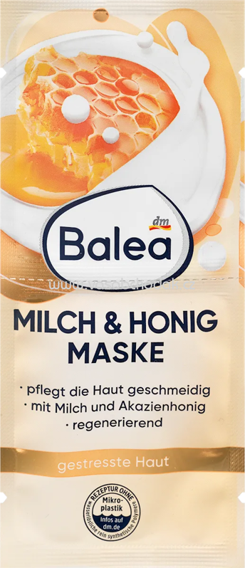 Balea Gesichtsmaske Milch & Honig, 16 ml Balea Gesichtsmaske Milch & Honig, 16 ml