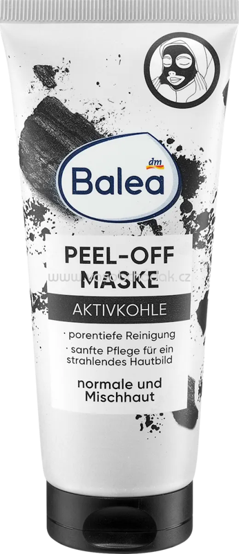 Balea Gesichtsmaske Peel-Off mit Aktivkohle, 100 ml Balea Gesichtsmaske Peel-Off mit Aktivkohle, 100 ml