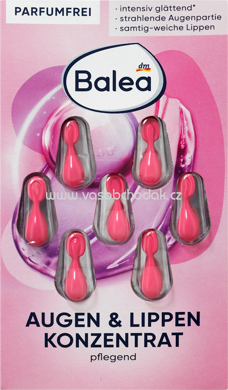 Balea Konzentrat Augen & Lippen, 7 ks Balea Konzentrat Augen & Lippen, 7 ks