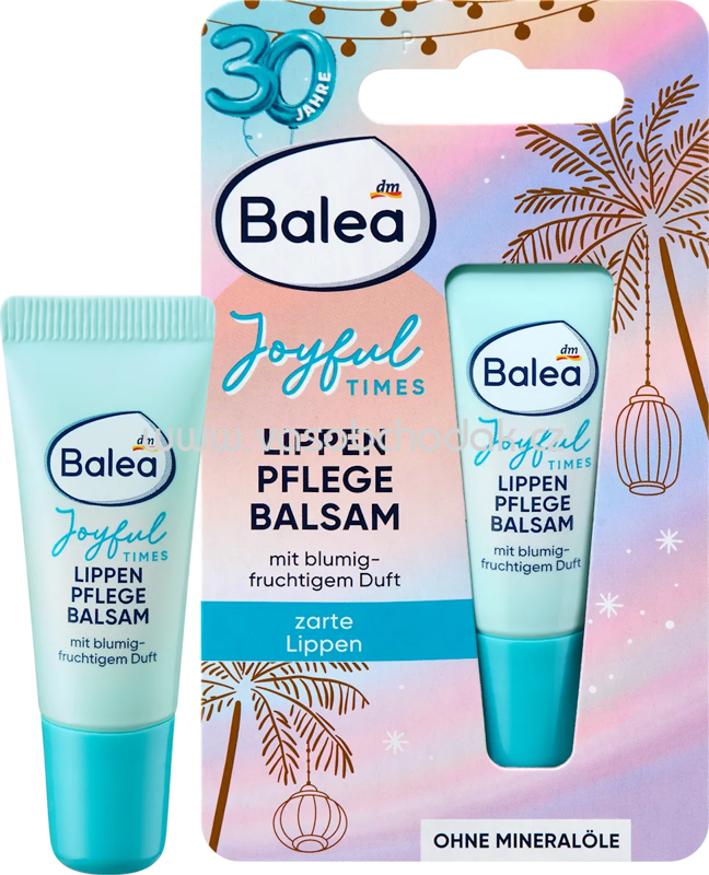 Balea Lippenpflege Balsam Joyful Times 30 Jahre, 10 ml
