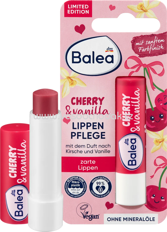 Balea Lippenpflege Cherry & Vanilla, 4,8 g Balea Lippenpflege Cherry & Vanilla, 4,8 g