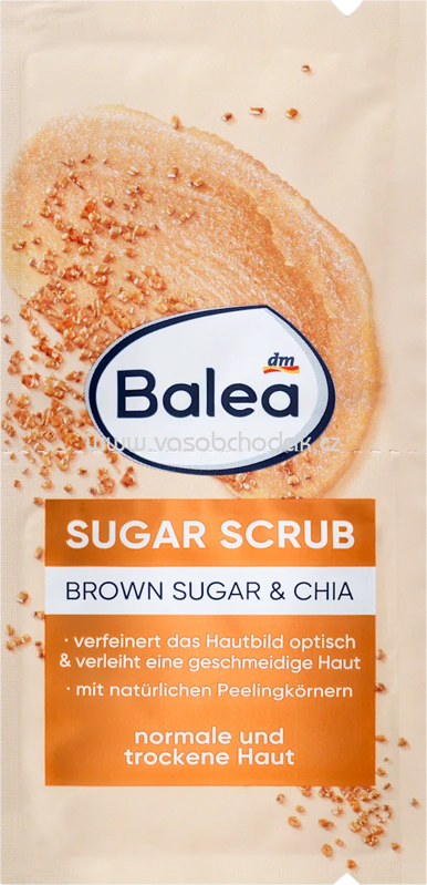Balea Peeling Brown Sugar Scrub, 2x8 ml, 16 ml Balea Peeling Brown Sugar Scrub, 2x8 ml, 16 ml