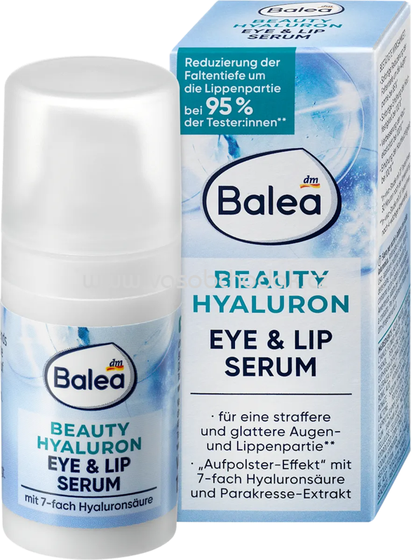Balea Serum Beauty Hyaluron Eye & Lip, 15 ml Balea Serum Beauty Hyaluron Eye & Lip, 15 ml