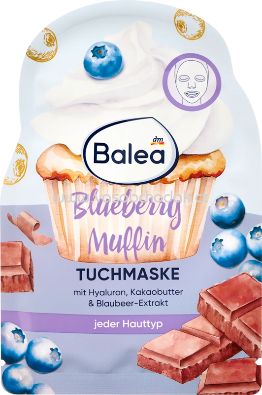 Balea Tuchmaske Blueberry Muffin, 1 St