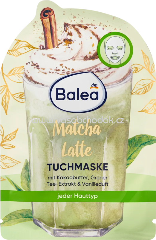 Balea Tuchmaske Matcha Latte, 1 St