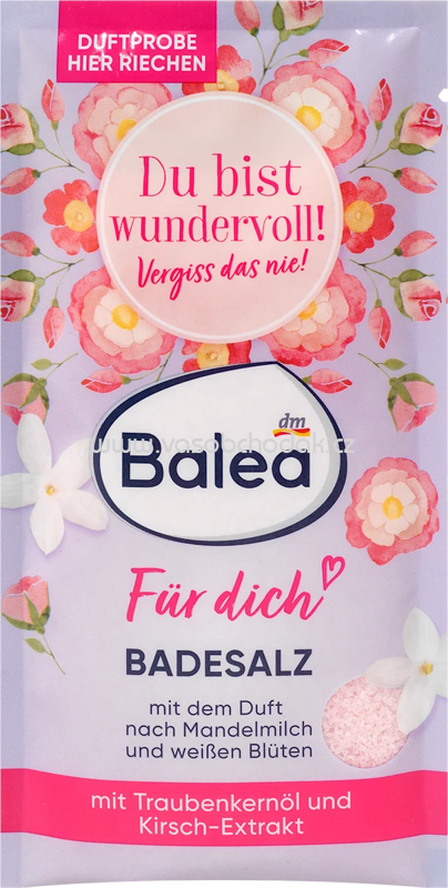 Balea Badesalz Für dich, 80 g Balea Badesalz Für dich, 80 g