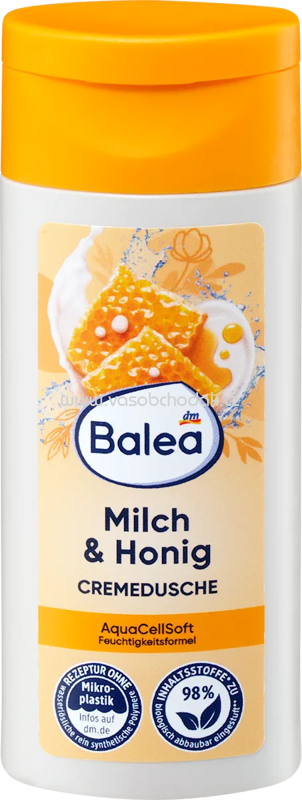 Balea Cremedusche Milch & Honig, Reisegröße, 50 ml Balea Cremedusche Milch & Honig, Reisegröße, 50 ml