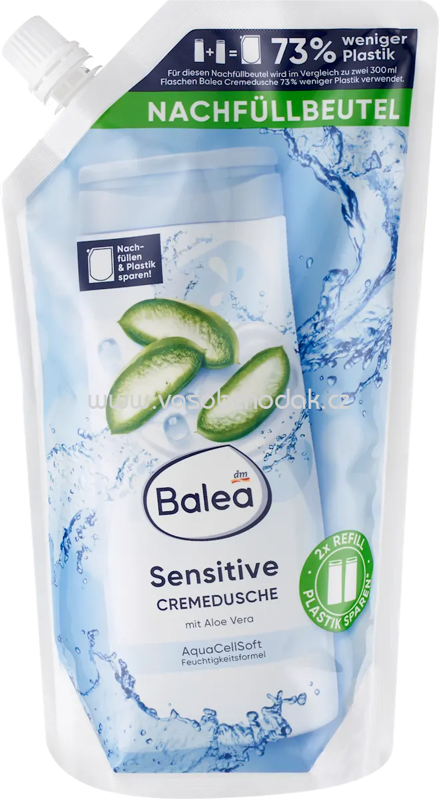 Balea Cremedusche Sensitive Nachfüllpack, 600 ml Balea Cremedusche Sensitive Nachfüllpack, 600 ml