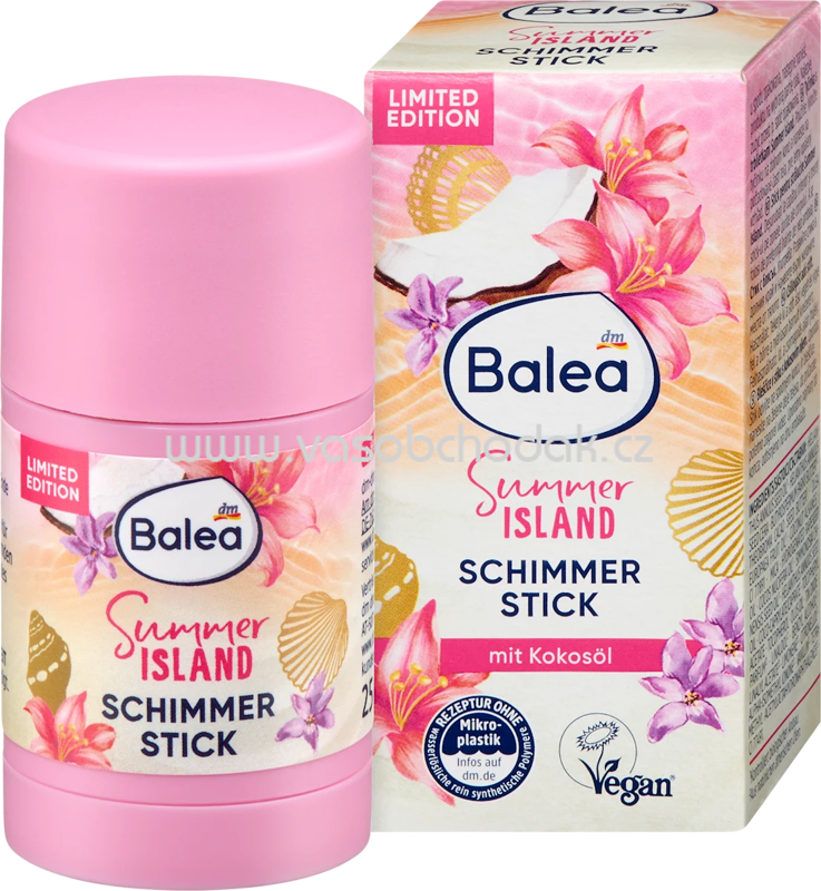 Balea Feste Körperpflege Schimmer Stick Summer Island, 25 g Balea Feste Körperpflege Schimmer Stick Summer Island, 25 g