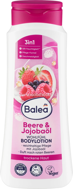 Balea Wohlfühl Bodylotion Beere & Jojobaöl, 400 ml Balea Wohlfühl Bodylotion Beere & Jojobaöl, 400 ml