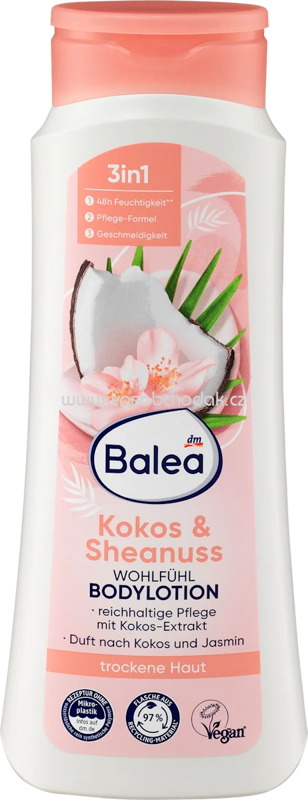 Balea Wohlfühl Bodylotion Kokos & Sheanuss, 400 ml Balea Wohlfühl Bodylotion Kokos & Sheanuss, 400 ml