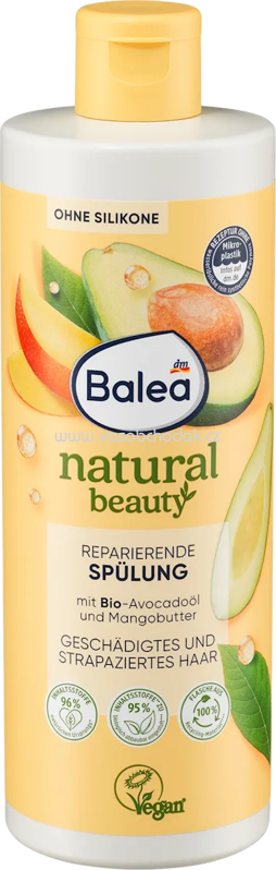 Balea Conditioner Natural Beauty Avocadoöl und Mangobutter, 350 ml
