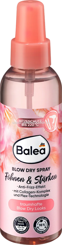 Balea Föhn-Spray Blow Dry Föhnen & Stärken, 150 ml Balea Föhn-Spray Blow Dry Föhnen & Stärken, 150 ml