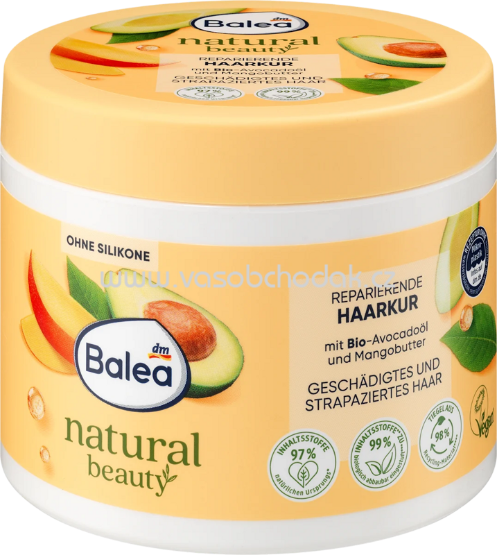 Balea Haarmaske Natural Beauty reparierend, 300 ml Balea Haarmaske Natural Beauty reparierend, 300 ml