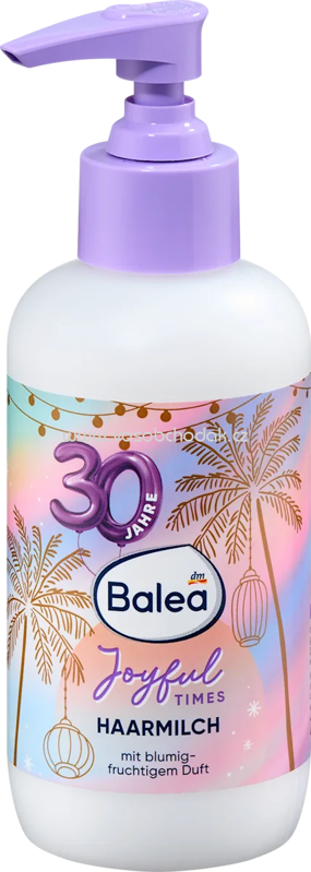 Balea Haarmilch Joyful Times 30 Jahre, 200 ml Balea Haarmilch Joyful Times 30 Jahre, 200 ml