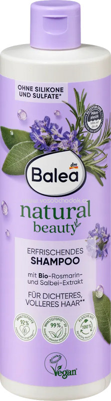 Balea Shampoo Natural Beauty Erfrischende Kräuter, 400 ml Balea Shampoo Natural Beauty Erfrischende Kräuter, 400 ml