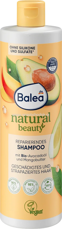 Balea Shampoo Natural Beauty mit Avocadoöl und Mangobutter, 400 ml Balea Shampoo Natural Beauty mit Avocadoöl und Mangobutter, 400 ml