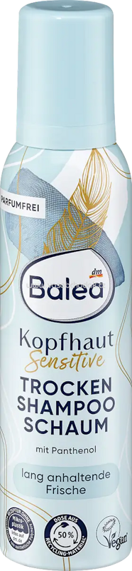Balea Trockenshampoo Schaum Kopfhaut Sensitive, 150 ml Balea Trockenshampoo Schaum Kopfhaut Sensitive, 150 ml