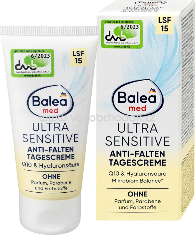 Balea med Anti Falten Gesichtscreme Q10 ultra sensitive, 50 ml Balea med Anti Falten Gesichtscreme Q10 ultra sensitive, 50 ml