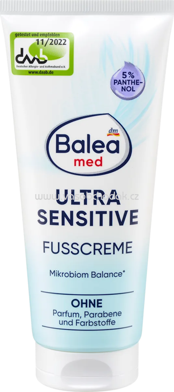 Balea med Fußcreme Ultra Sensitive, 100 ml Balea med Fußcreme Ultra Sensitive, 100 ml