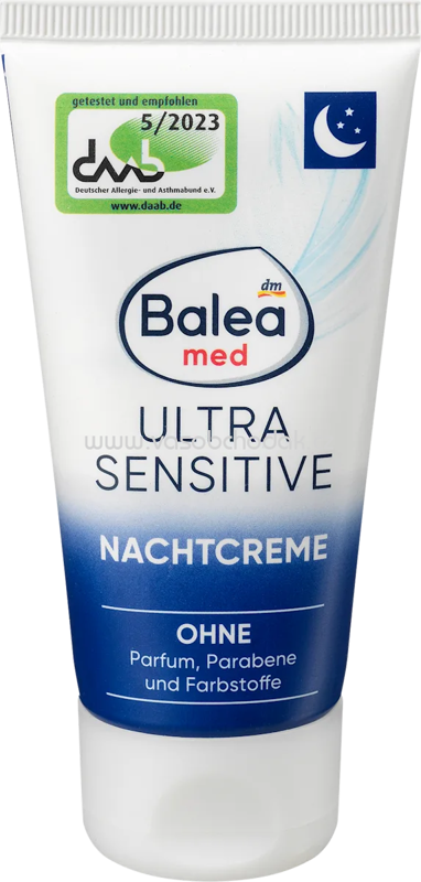 Balea med Nachtcreme ultra sensitive, 50 ml