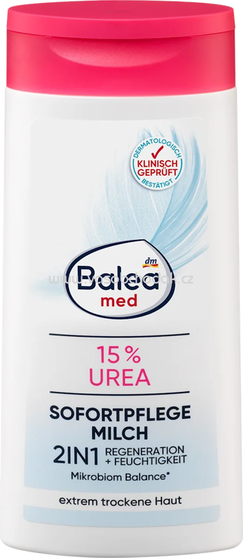 Balea med Sofortpflegemilch 2in1 15% Urea, 250 ml