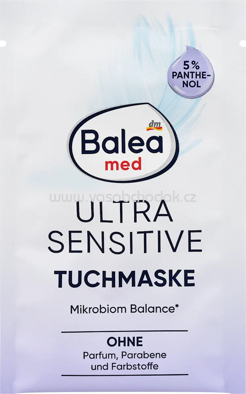 Balea med Tuchmaske Panthenol Ultra Sensitive, 1 St