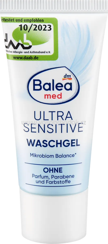 Balea med Waschgel Ultra Sensitive Reisegröße, 20 ml