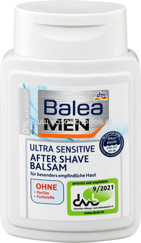 Balea MEN After Shave Balsam Ultra Sensitive, 100 ml Balea MEN After Shave Balsam Ultra Sensitive, 100 ml