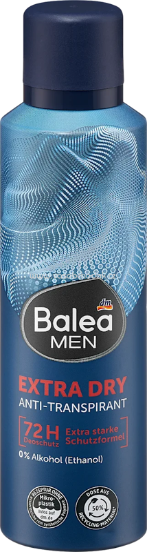 Balea MEN Antitranspirant Deospray Extra Dry, 200 ml Balea MEN Antitranspirant Deospray Extra Dry, 200 ml