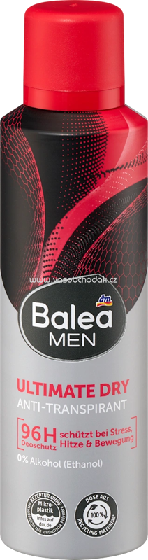 Balea MEN Antitranspirant Deospray Ultimate Dry, 200 ml