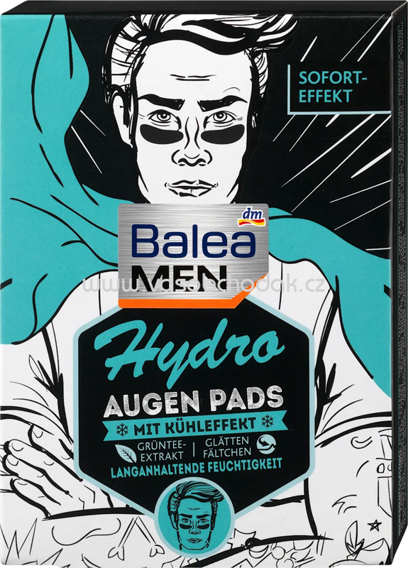 Balea MEN Augenpads Hydro, 6 Paar, 12 St Balea MEN Augenpads Hydro, 6 Paar, 12 St