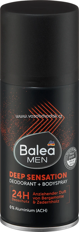Balea MEN Deodorant Bodyspray Deep Sensation, 150 ml Balea MEN Deodorant Bodyspray Deep Sensation, 150 ml
