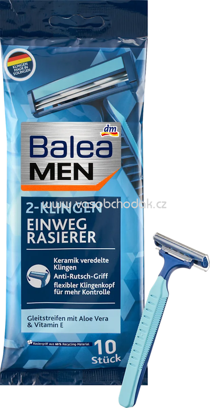 Balea MEN Einwegrasierer 2-Klingen, 10 St Balea MEN Einwegrasierer 2-Klingen, 10 St