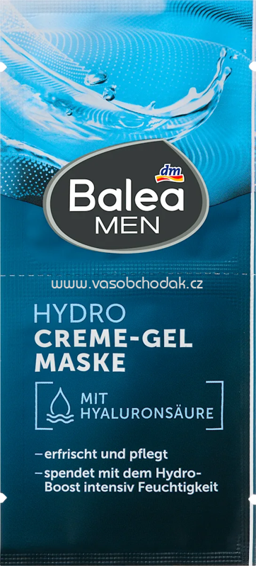 Balea MEN Gesichtsmaske Creme-Gel Hydro, 16 ml