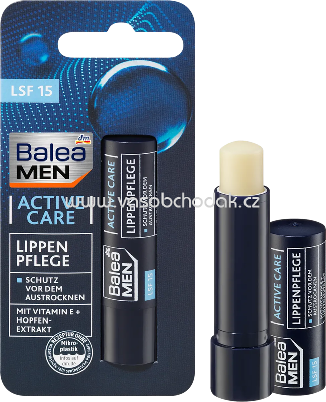 Balea MEN Lippenpflege active care LSF 15, 4,8 g Balea MEN Lippenpflege active care LSF 15, 4,8 g