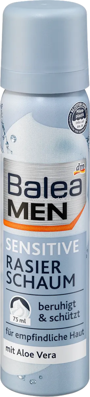Balea MEN Sensitive Rasierschaum Reisegröße, 75 ml Balea MEN Sensitive Rasierschaum Reisegröße, 75 ml