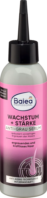 Balea PROFESSIONAL Haarserum Wachstum + Stärke, Anti-Grau, 150 ml