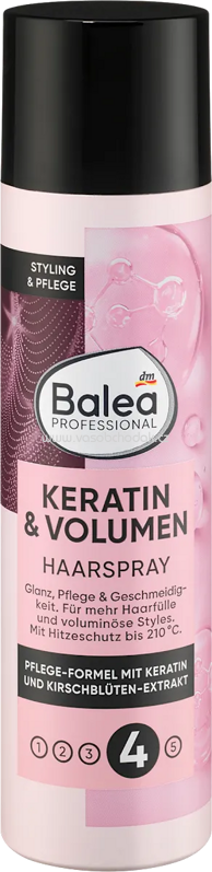 Balea PROFESSIONAL Haarspray Keratin & Volumen, 250 ml