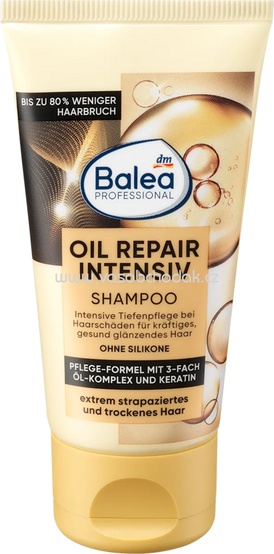 Balea PROFESSIONAL Shampoo Oil Repair Intensiv Reisegröße, 50 ml