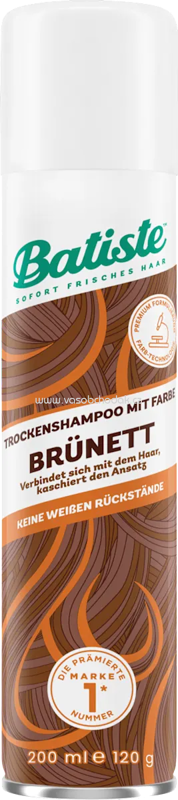 Batiste Trockenshampoo Brünett, 200 ml