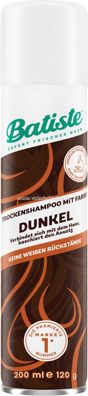 Batiste Trockenshampoo dunkel, 200 ml