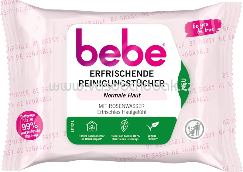 bebe Abschminktücher erfrischend, 25 St bebe Abschminktücher erfrischend, 25 St