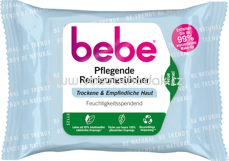 bebe Abschminktücher pflegend, 25 St bebe Abschminktücher pflegend, 25 St