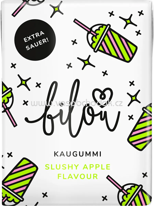 bilou Kaugummi, Slushy Apple Flavour, zuckerfrei (10 Stück), 24 g bilou Kaugummi, Slushy Apple Flavour, zuckerfrei (10 Stück), 24 g