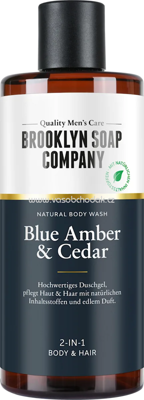 Brooklyn Soap Company Duschgel Blue Amber & Cedar, 300 ml Brooklyn Soap Company Duschgel Blue Amber & Cedar, 300 ml