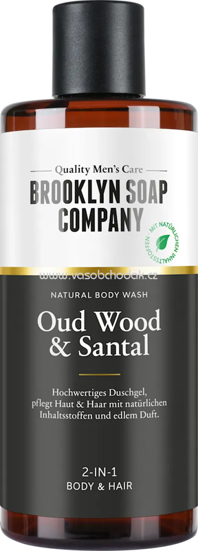Brooklyn Soap Company Duschgel Oud Wood & Santal, 300 ml
