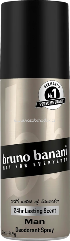 Bruno Banani Deospray Man, Reisegröße, 50 ml